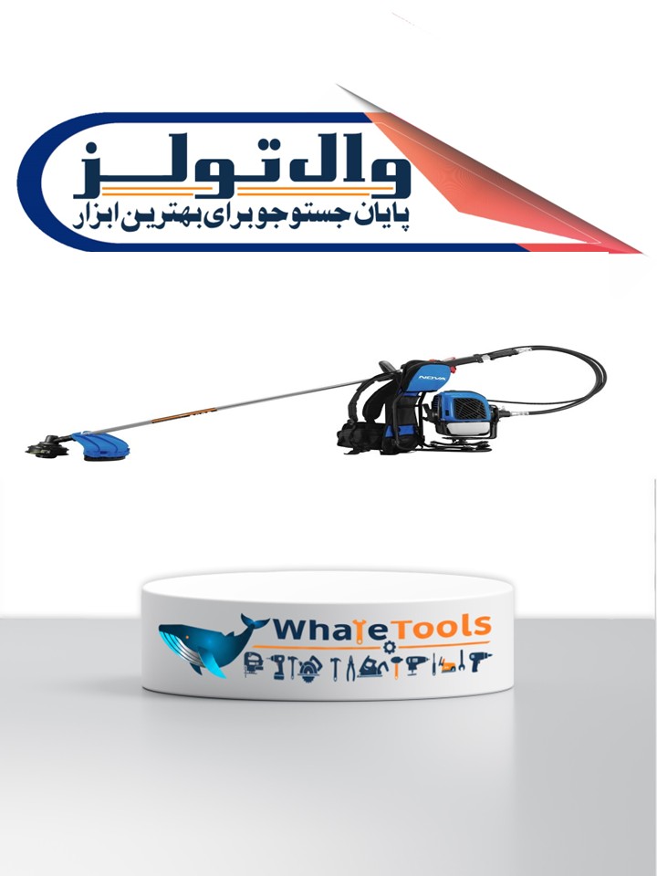 حاشیه زن پشتی موتوری نووا مدل 9222 ظرفیت ۵۲ سی سی بنزینی